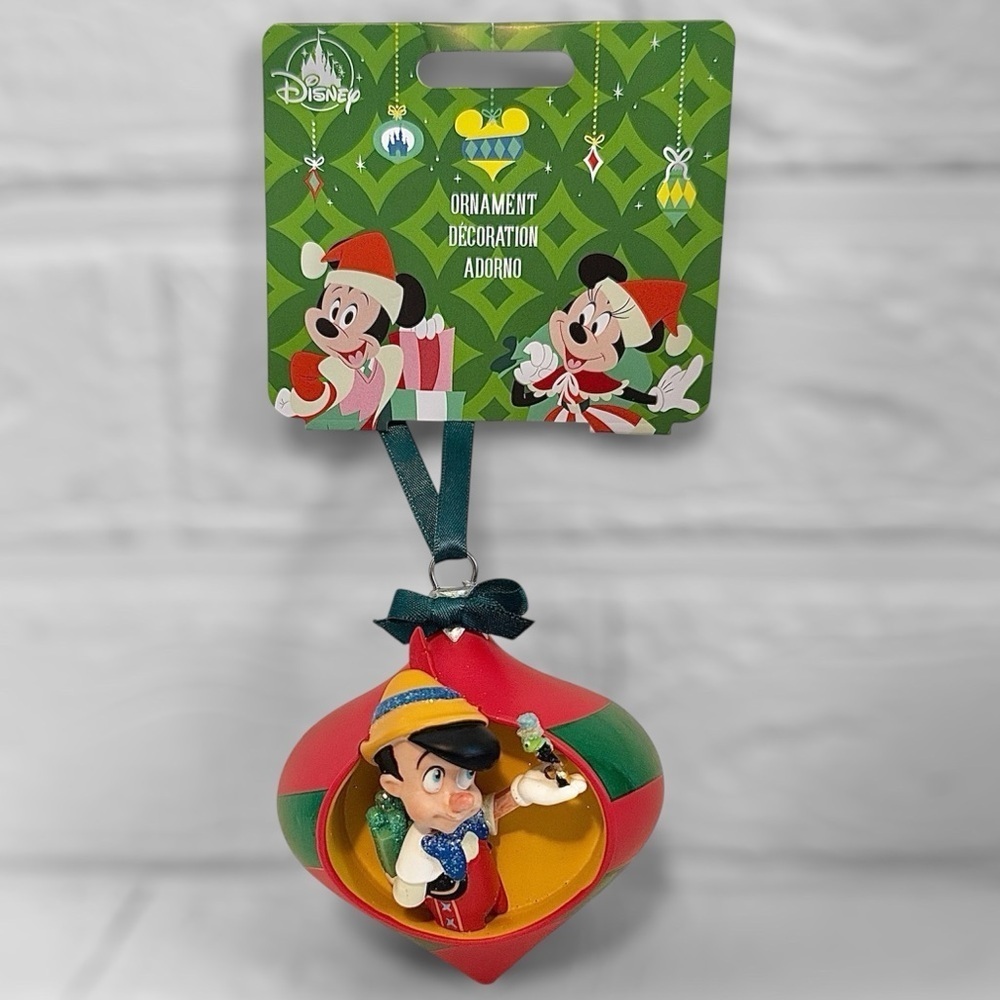 New Disney Parks Pinocchio Christmas Ornament
